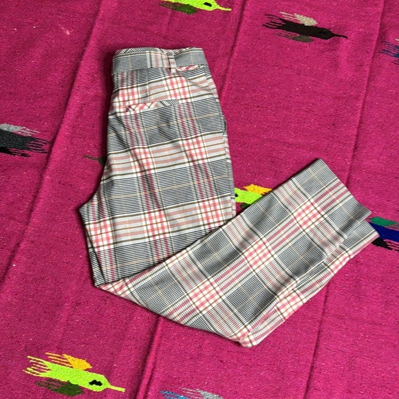 Gerry Weber Women's Preppy Plaid Cropped Trouser Dress Pants size 42 - Picture 4 of 11